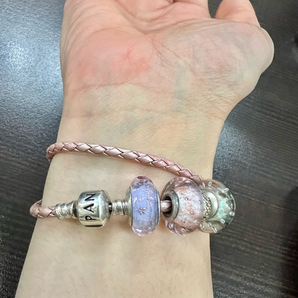 Pandora double cord bracelet (charms are not included) - Picture 4 of 6